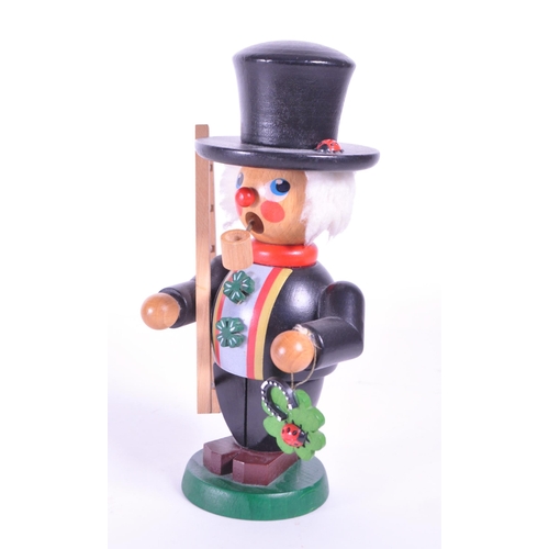 276 - Christian Ulbricht - Late 20th century German wooden incense burner figure in the form of an Irish s... 