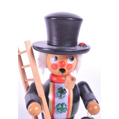 276 - Christian Ulbricht - Late 20th century German wooden incense burner figure in the form of an Irish s... 