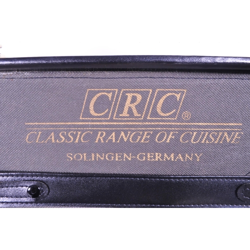 284 - Solingen - Edelstahl Rostfrei - Late 20th century German CRC 23 / 24K gold plated eight person setti... 