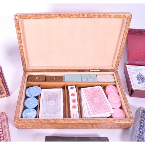 291 - Collection of 20th century playing cards and poker set. Brands including Castell Brothers Ltd, Boots... 