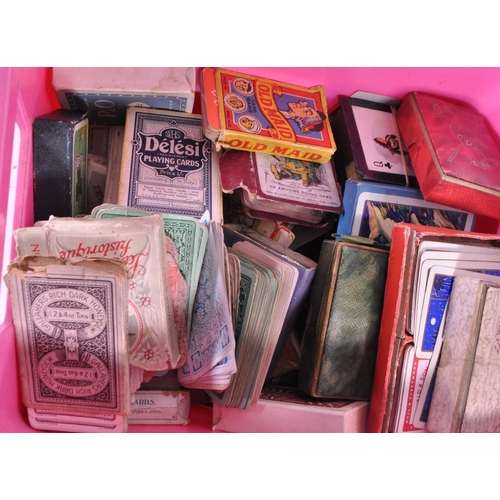 291 - Collection of 20th century playing cards and poker set. Brands including Castell Brothers Ltd, Boots... 