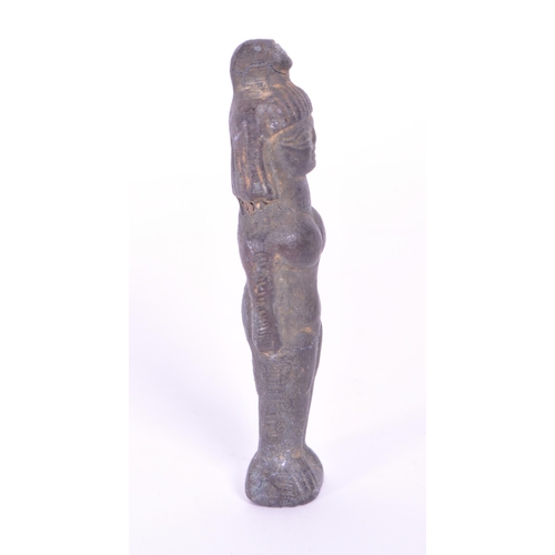 297 - A bronze Astarte deity statue figure. Prosperity goddess of fertility. In a standing position with a... 