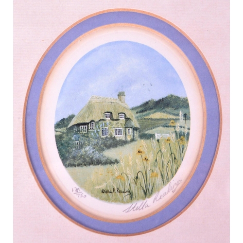 323 - Stella Parslow Reading - A collection of five 20th century limited edition framed and glazed acrylic... 