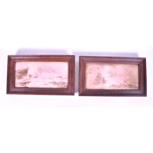 365 - Ezra Elma Keene (1853 - 1929) - Two Victorian 19th century prints depicting seaside landscapes from ... 