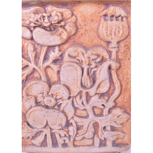 381 - Quantock Pottery - A vintage mid 20th century Quantock Pottery studio pottery stoneware lamp and mat... 