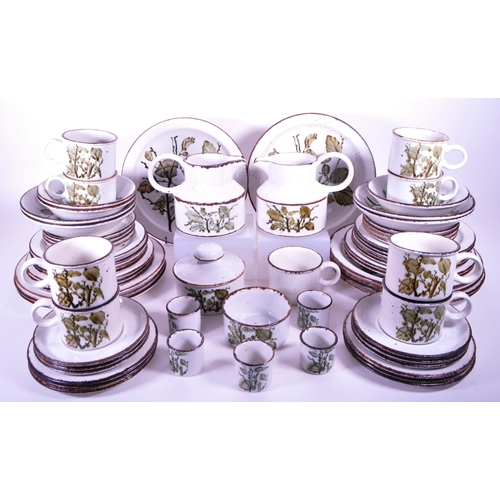 383 - Midwinter - A vintage mid 20th century Midwinter Stonehenge pattern ceramic service. Each piece havi... 