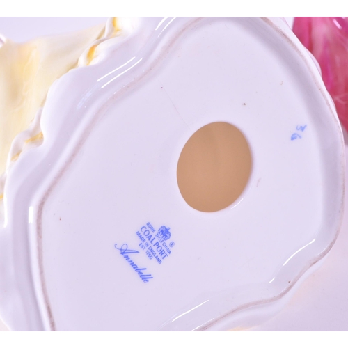 386 - Collection of four 20th century porcelain ladies, comprised of Coalport Ladies of Fashion Christabel... 