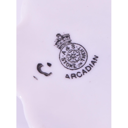 389 - Collection of early 20th century crested china porcelain figures, mostly including a Good Luck greet... 