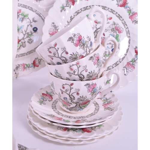 399 - Myott Staffordshire Ware - A vintage 20th century ceramic tea service set. Indian Tree pattern inclu... 