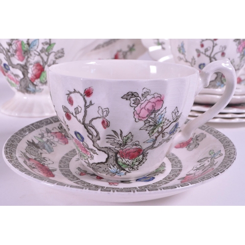 399 - Myott Staffordshire Ware - A vintage 20th century ceramic tea service set. Indian Tree pattern inclu... 