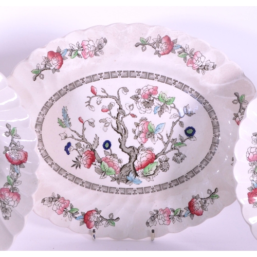 399 - Myott Staffordshire Ware - A vintage 20th century ceramic tea service set. Indian Tree pattern inclu... 