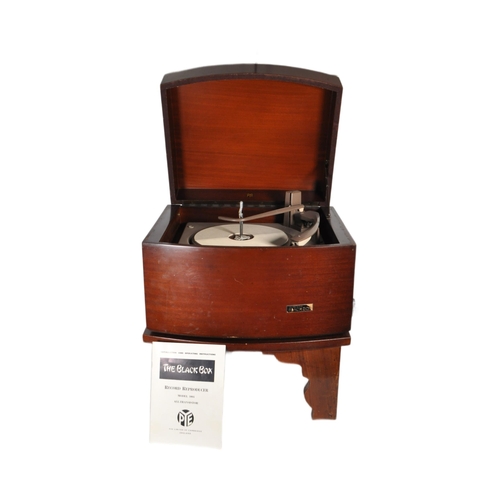 404 - Black Box - 1950svintage record player with a Monarch turntable and a wooden case. Manufactured by P... 