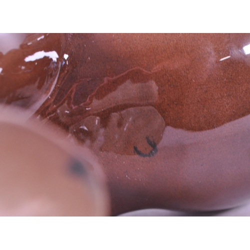 411 - John Beswick - A collection of three china porcelain Shire horse figurine / statues. Two with braids... 