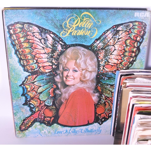 401 - Collection of late 20th century Motown, rock and pop LP and 45s vinyl records. Including artists suc... 