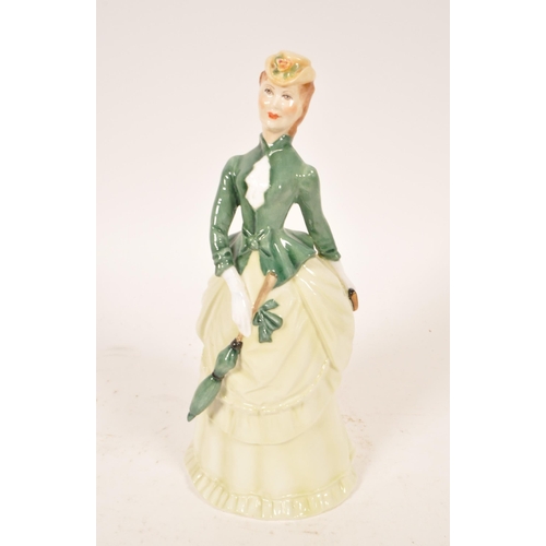 131 - Royal Worcester - Collection of late 20th century china porcelain lady figures. Examples including F... 