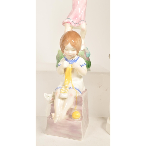 132 - Royal Worcester - Collection of ten 20th century bone china Children of The Week figures. Examples i... 