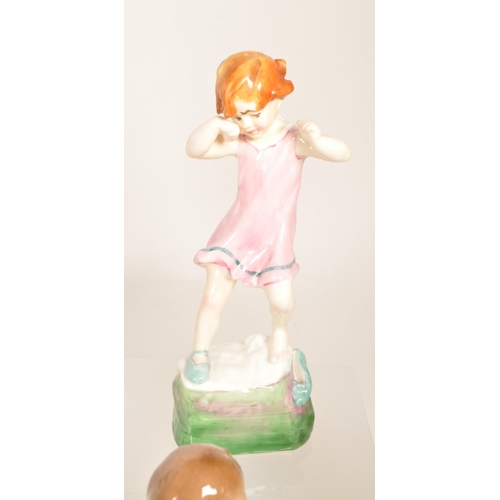 132 - Royal Worcester - Collection of ten 20th century bone china Children of The Week figures. Examples i... 