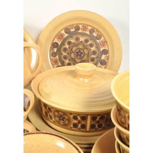 145 - J & G Meakin - Late 20th century vintage pottery dinner service in the Aquarius pattern. Includi... 