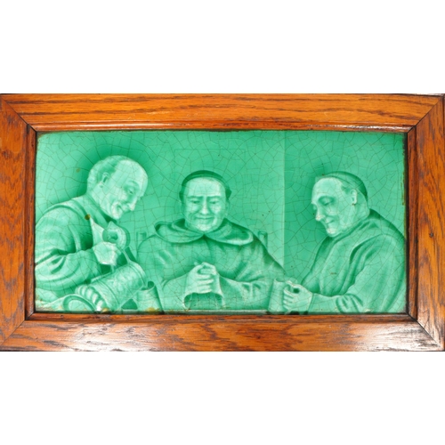 163 - Sherwin & Cotton - Two early 20th century Sherwin and Cotton glazed tiles. The tiles each depict... 