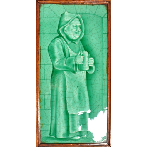 163 - Sherwin & Cotton - Two early 20th century Sherwin and Cotton glazed tiles. The tiles each depict... 