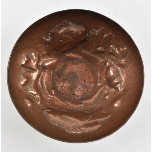 Cornish Copper - an early 20th century repousse embossed copper bowl ...