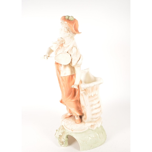 19 - Manner of Royal Dux Bohemia - 20th century porcelain tennis player figure numbered 3537 to the under... 