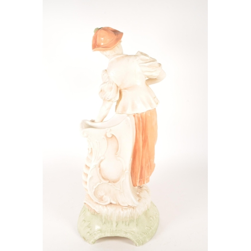 19 - Manner of Royal Dux Bohemia - 20th century porcelain tennis player figure numbered 3537 to the under... 