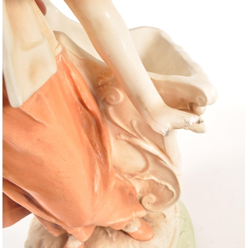 19 - Manner of Royal Dux Bohemia - 20th century porcelain tennis player figure numbered 3537 to the under... 