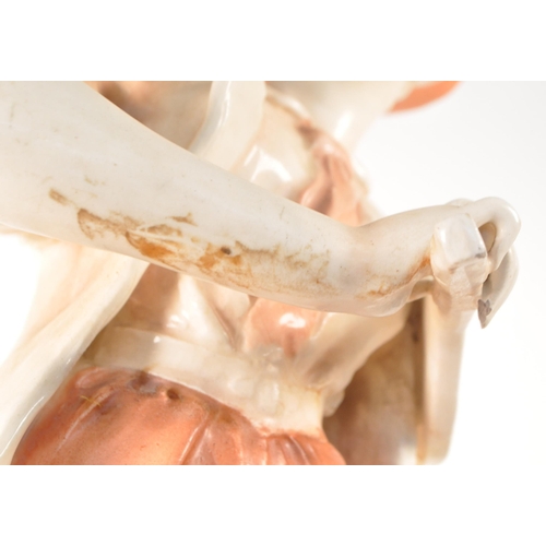 19 - Manner of Royal Dux Bohemia - 20th century porcelain tennis player figure numbered 3537 to the under... 