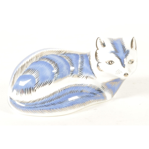 38 - Royal Crown Derby - Two 21st century bone china paperweight figures. Comprised of a 2007 Platinum Ar... 