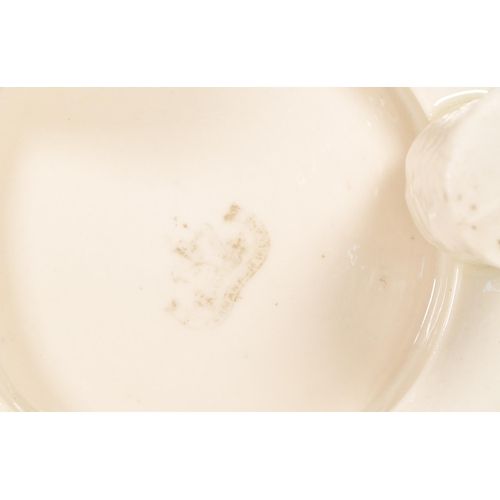 40 - Belleek / Bizarre by Clarice Cliff - A vintage 20th century Irish porcelain beehive honey pot on sta... 