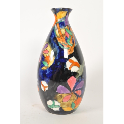42 - Molly Hancock for S Hancock and Sons, a Cremorne, Coronaware vase, tapering form, hand painted with ... 
