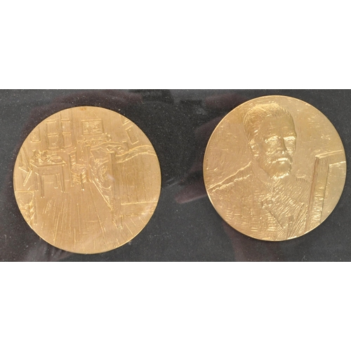 Franklin Mint - 1979 Van Gogh 24 K gold plated bronze art relief
