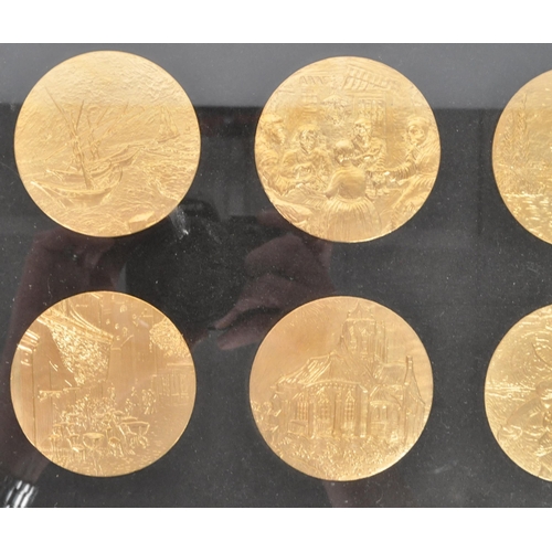 Franklin Mint - 1979 Van Gogh 24 K gold plated bronze art relief