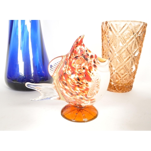 60 - A collection of vintage mid 20th century Murano and other studio art glass. The collection to includ... 
