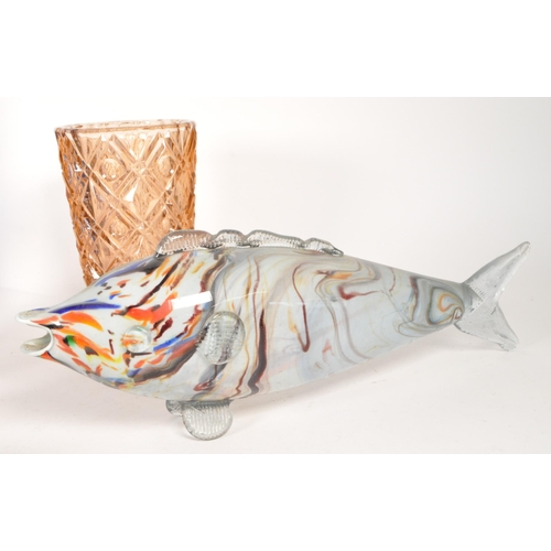 60 - A collection of vintage mid 20th century Murano and other studio art glass. The collection to includ... 