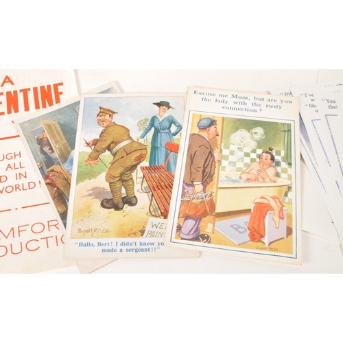 Large collection of 20th century comical rude novelty cartoon postcards ...