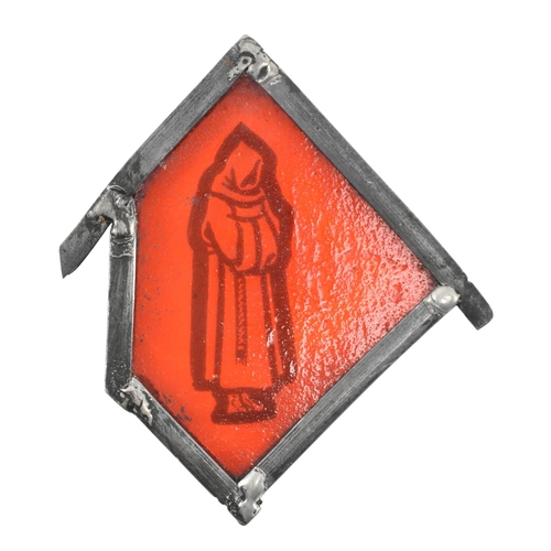 Whitefriars - a mid century c1970s stained glass single window panel ...