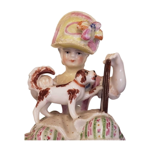 132 - Meissen, Germany - Pair of 18th century Meissen lady and man porcelain china figurines / sculptures.... 