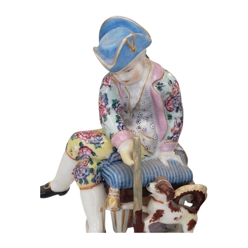 132 - Meissen, Germany - Pair of 18th century Meissen lady and man porcelain china figurines / sculptures.... 