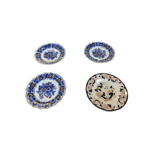 137 - Collection of early 19th century Victorian ironstone china dinnerware. To include Mason's serving pl... 