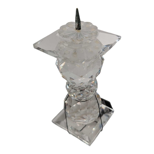 145 - Swarovski - Collection of late 20th century crystal glass animal figures. Comprising a candlestick h... 