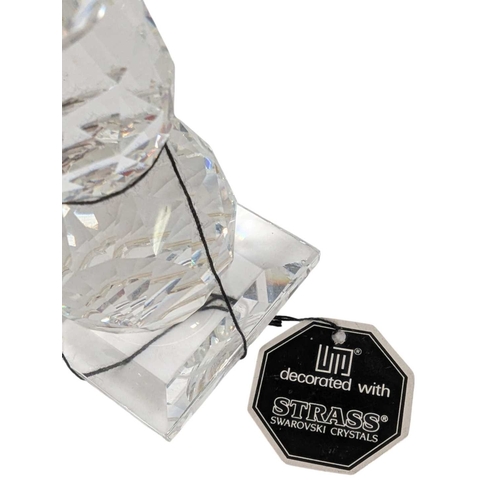 145 - Swarovski - Collection of late 20th century crystal glass animal figures. Comprising a candlestick h... 