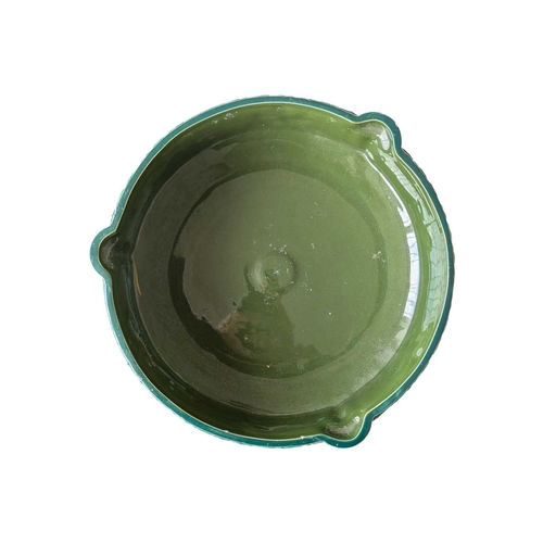 151 - Manner of Eichwald - Early 20th century bohemian Art Nouveau Secessionist pottery tazza comport. Of ... 