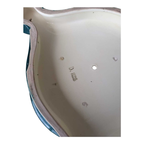 151 - Manner of Eichwald - Early 20th century bohemian Art Nouveau Secessionist pottery tazza comport. Of ... 