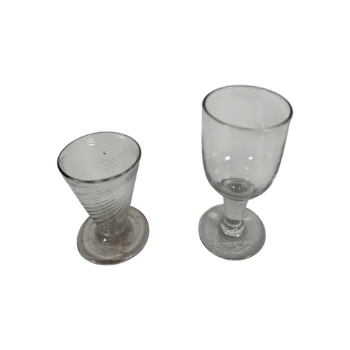 158 - Collection of George III, Victorian and later drinking glasses accompanied by an epergne. To include... 