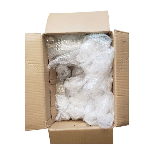 159 - Collection of late 19th / 20th century vintage glass decanters and bottles. To include etched design... 