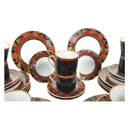 162 - Fitz & Floyd - A vintage 1970s Fitz and Floyd Kuruma pattern dinner and tea service. To include ... 