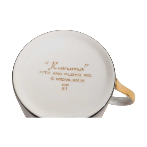 162 - Fitz & Floyd - A vintage 1970s Fitz and Floyd Kuruma pattern dinner and tea service. To include ... 