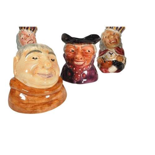 41 - Shorter & Sons - Seven early 20th century large Staffordshire pottery character toby jugs. Compr... 